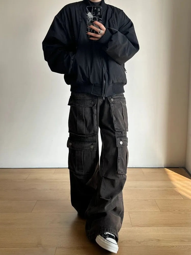 Y2K Baggy Wide Leg Cargos