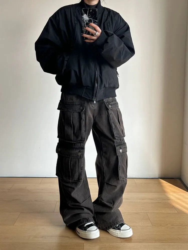 Y2K Baggy Wide Leg Cargos