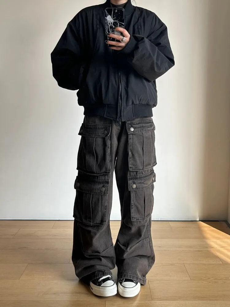 Y2K Baggy Wide Leg Cargos