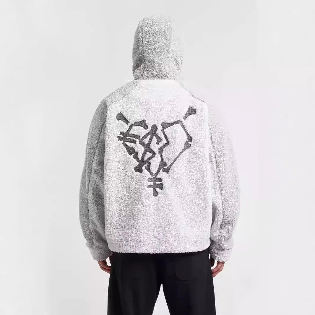 Y2K Bally Sherpa Zip Up Hoodie Hoodie