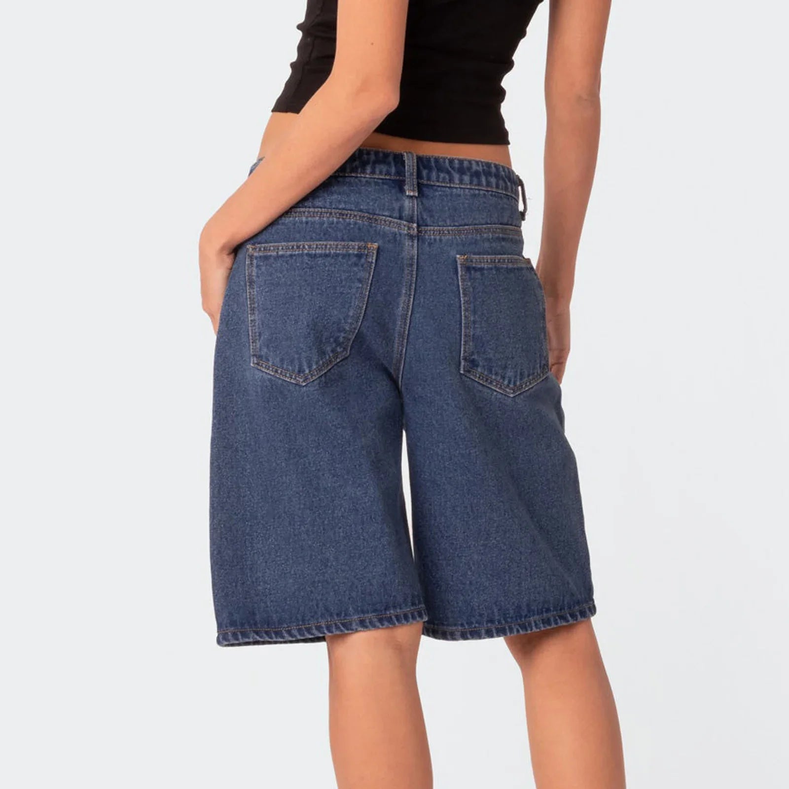 Y2K Basic Denim Jean Shorts Jorts