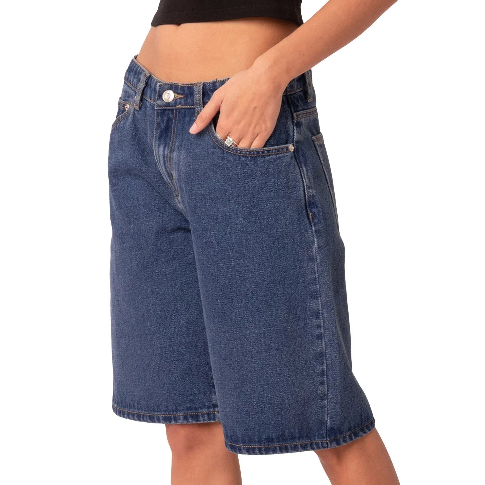 Y2K Basic Denim Jean Shorts Jorts