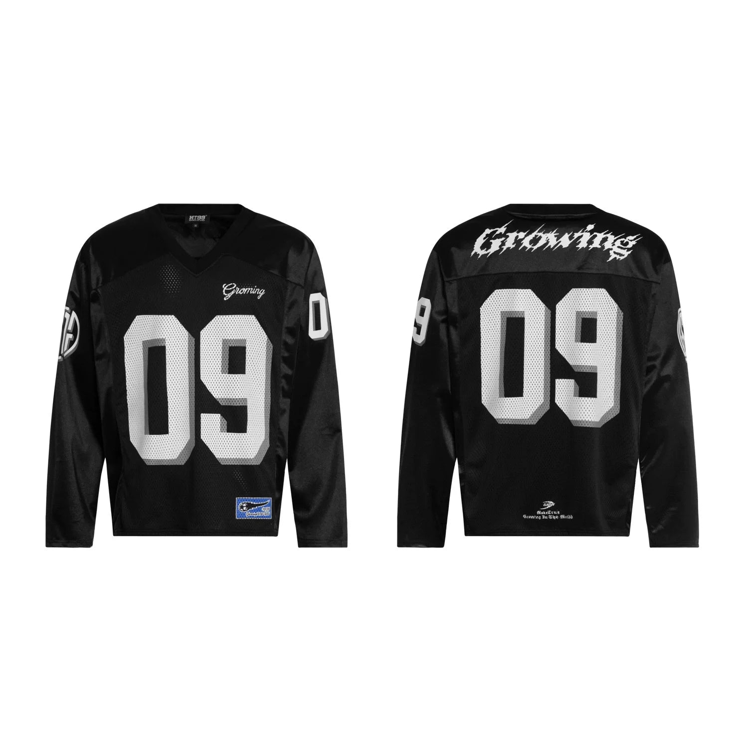 Y2K Black And White Long Sleeve Jersey