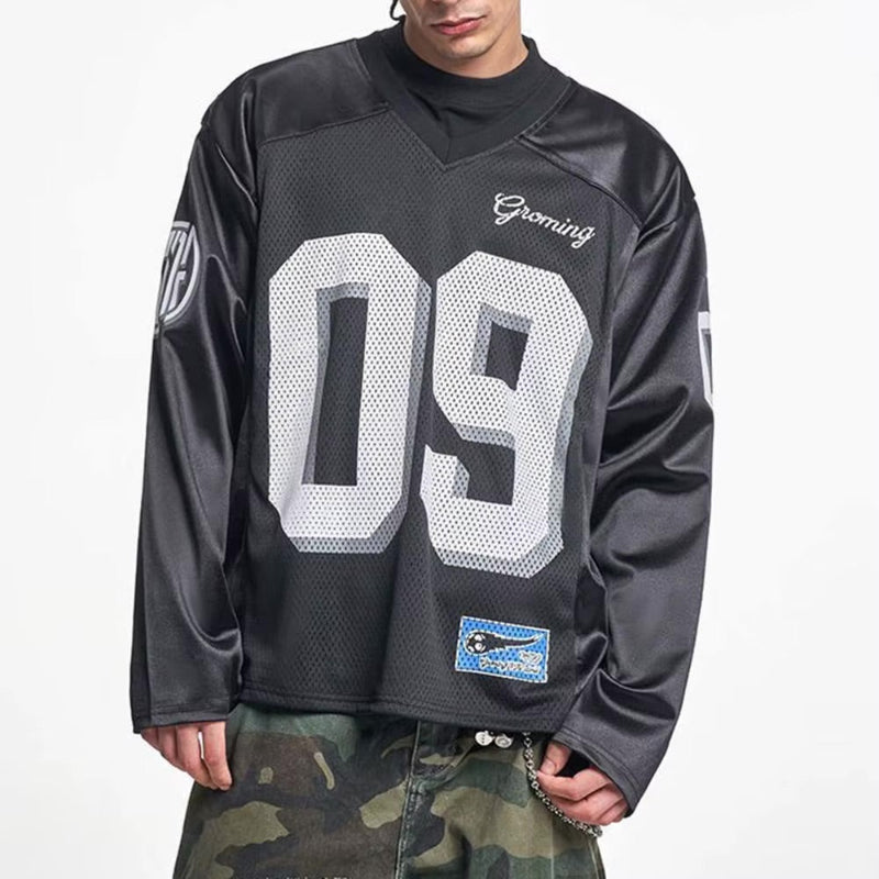 Y2K Black And White Long Sleeve Jersey