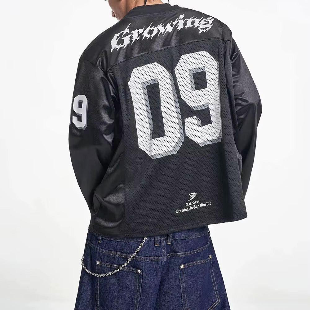 Y2K Black And White Long Sleeve Jersey