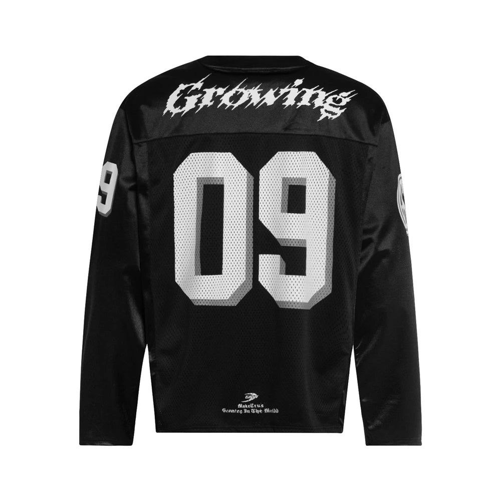 Y2K Black And White Long Sleeve Jersey