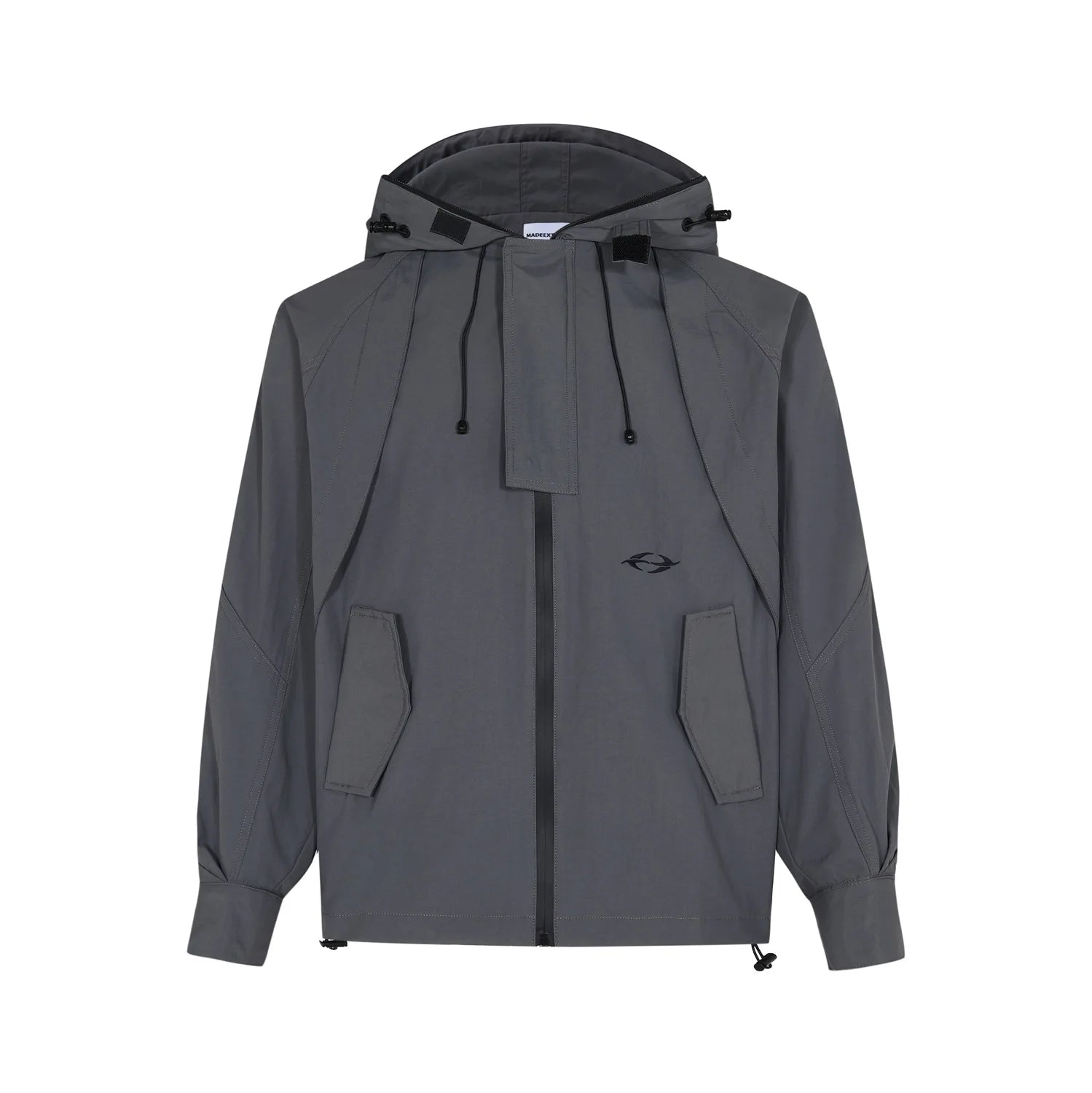 Y2K Black Mountaineering Camping Windbreaker Jacket