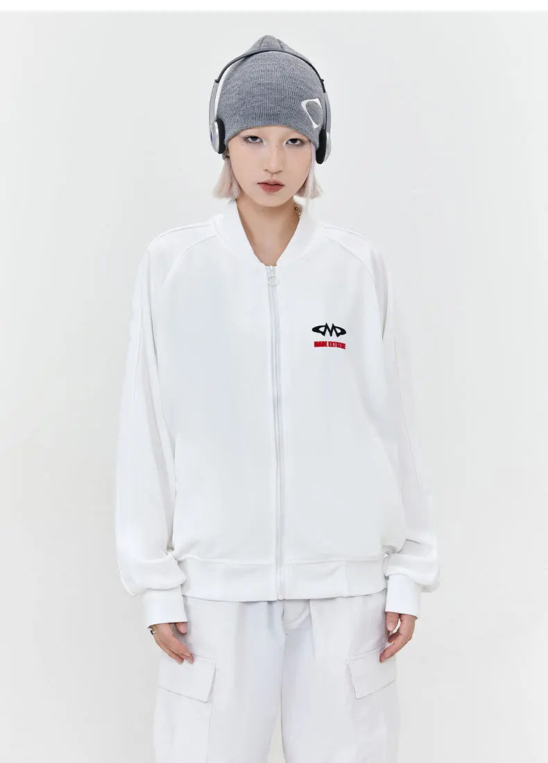 Y2K Black White Streetwear Jacket