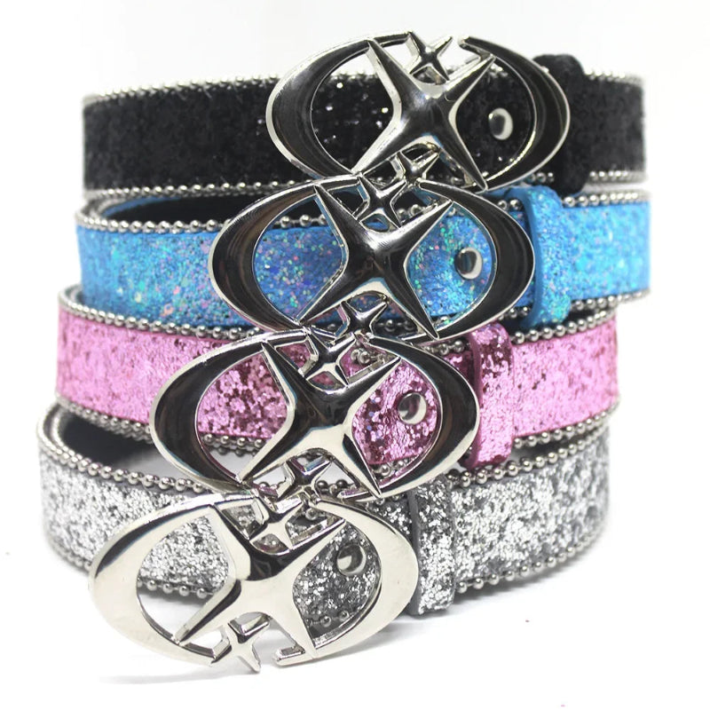 Y2K Bling Star Faux Diamond Rhinestone Belt