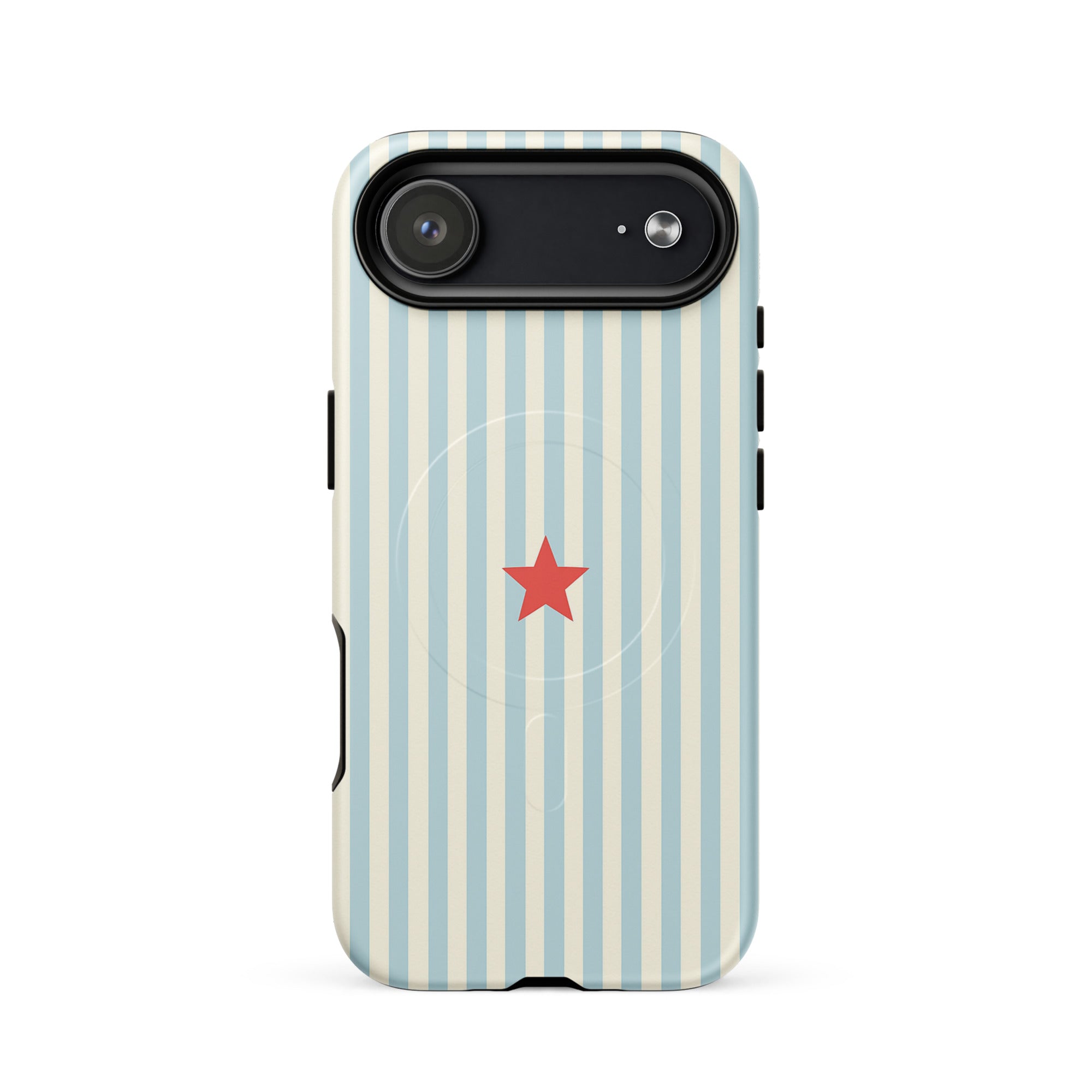 Y2K Blue Striped MagSafe Case