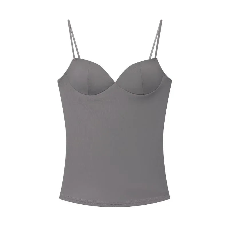 Y2K Bodycon Backless Low Cut Crop Top