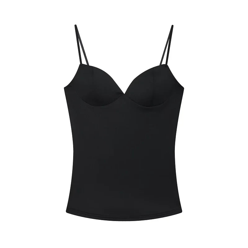 Y2K Bodycon Backless Low Cut Crop Top