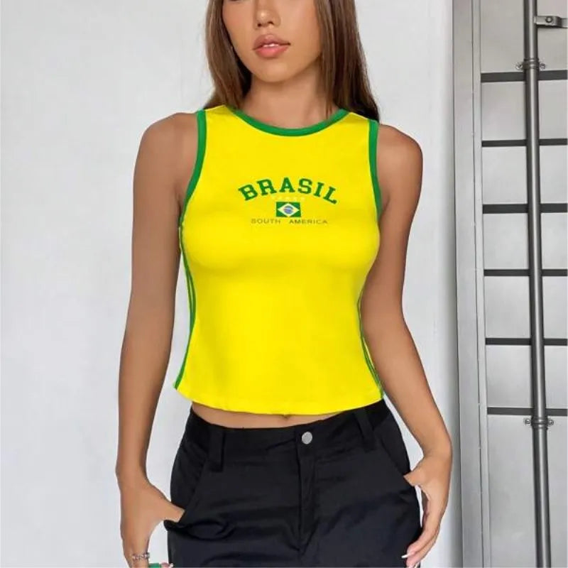 Y2K Brazil Tank Top