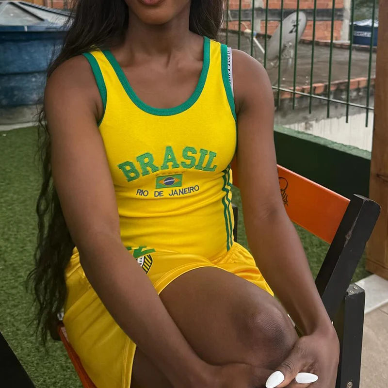 Y2K Brazil Tank Top