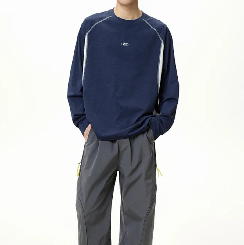 Y2K Breathable Embroidered Loose Long Sleeve Top