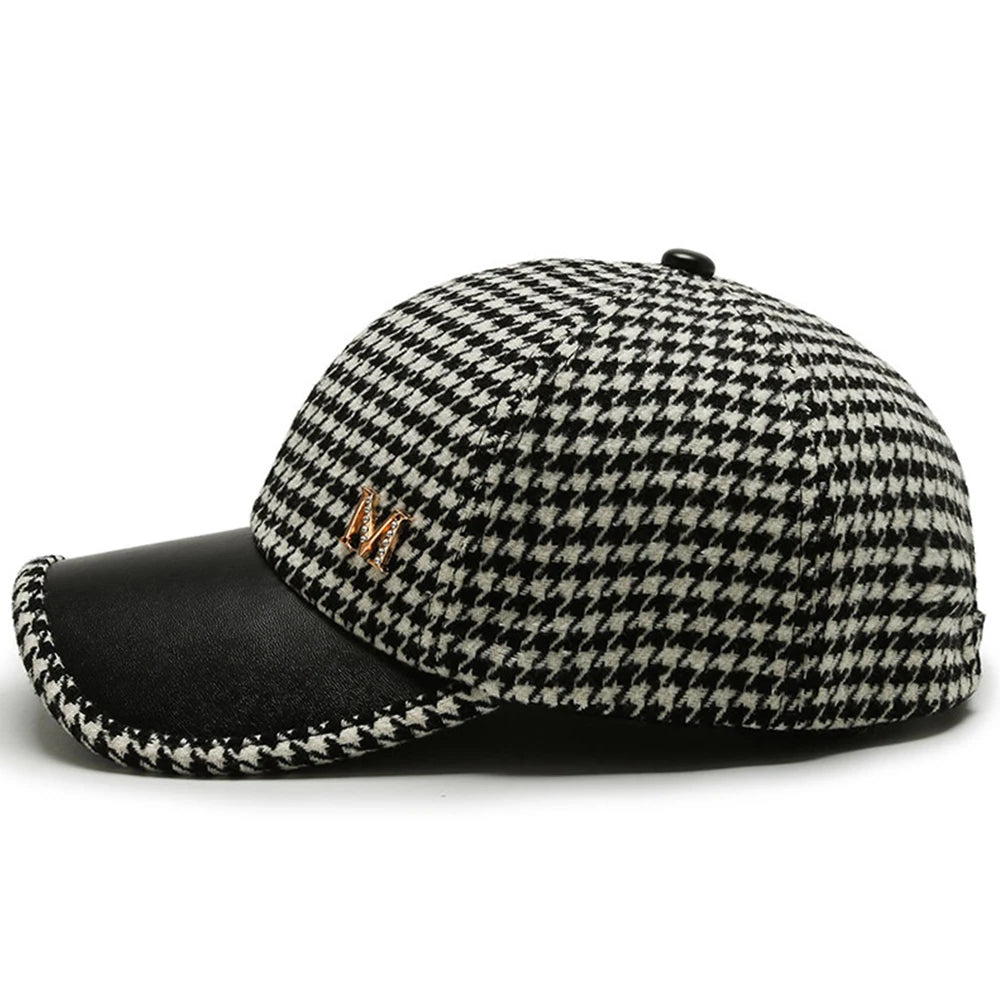 Y2K British Plaid Baseball Cap