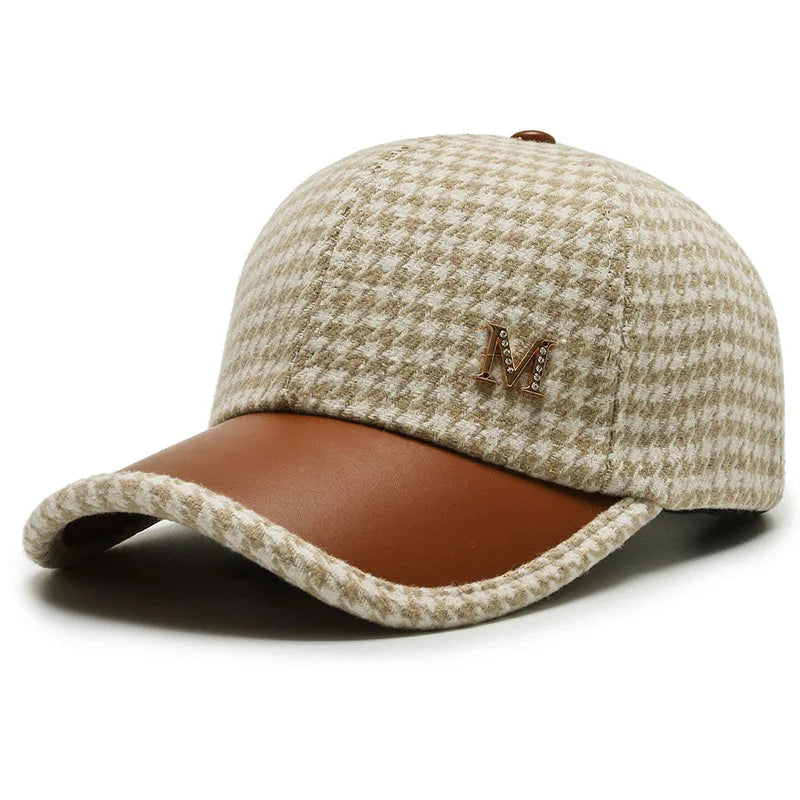 Y2K British Plaid Baseball Cap