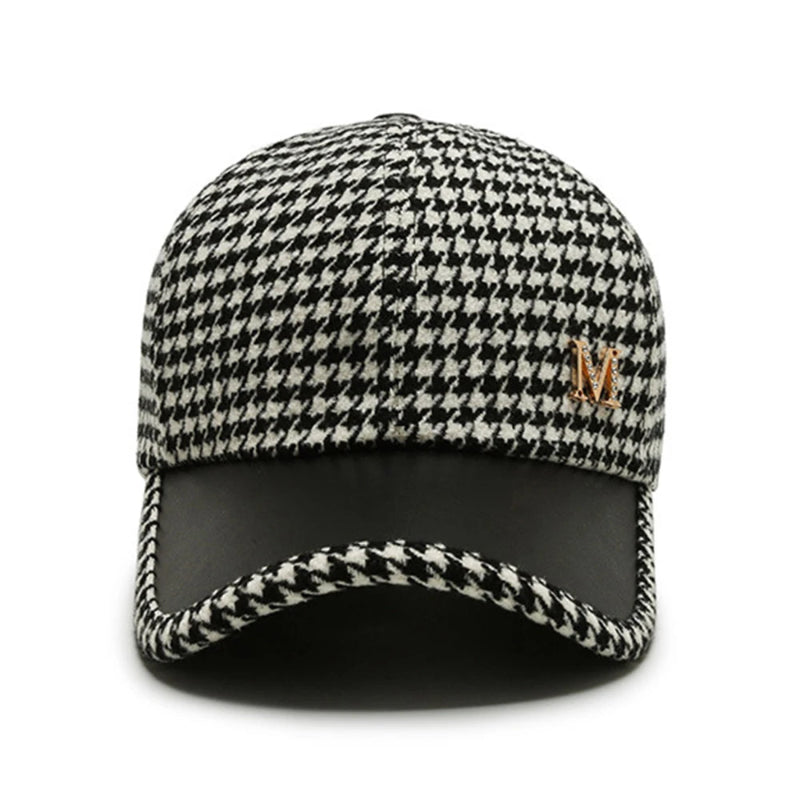 Y2K British Plaid Baseball Cap