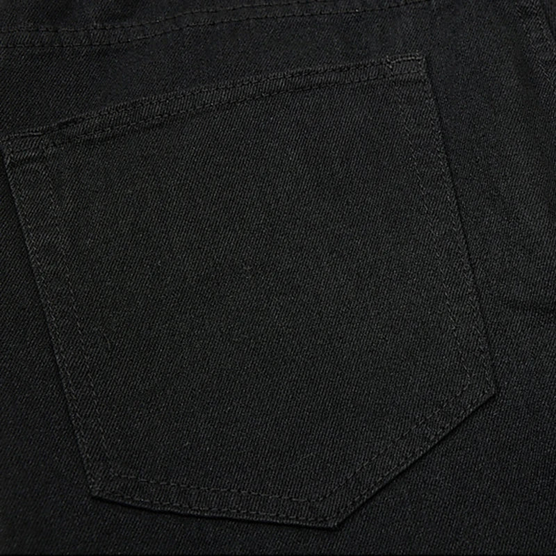 Y2K Buckle Decoration Micro Flared Jeans