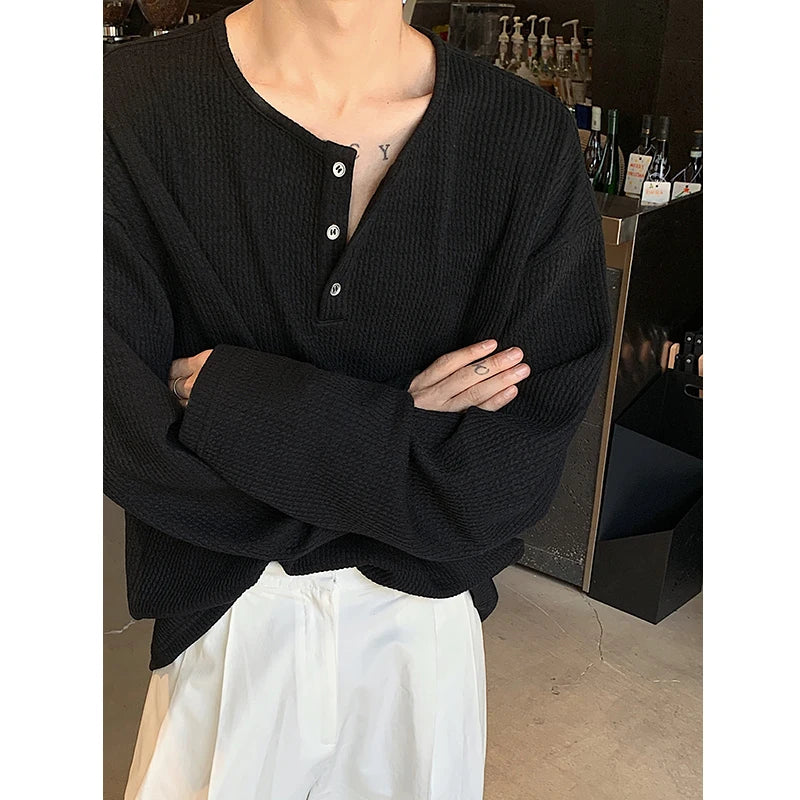 Y2K Button Up Long Sleeve Knitted Top