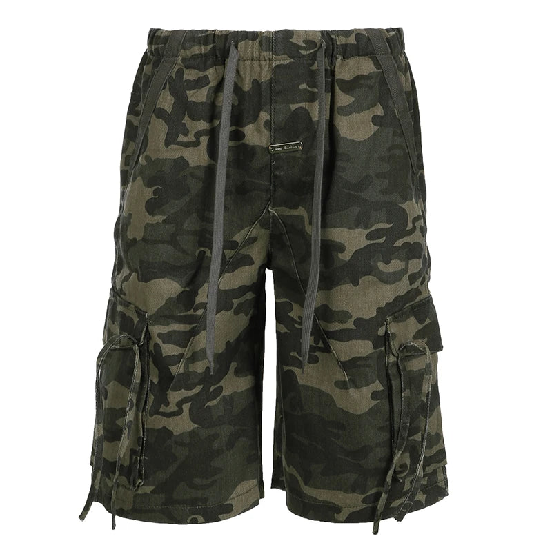 Y2K Camouflage Cargo Jorts