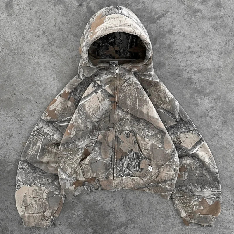 Y2K Camouflage Hoodie