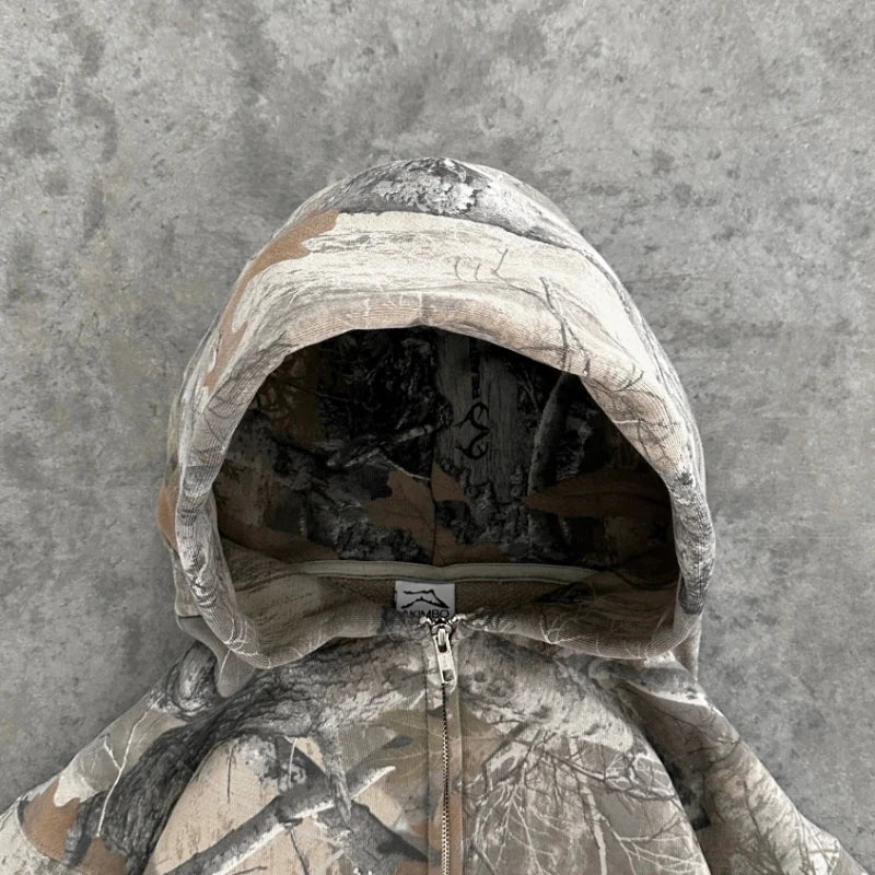 Y2K Camouflage Hoodie