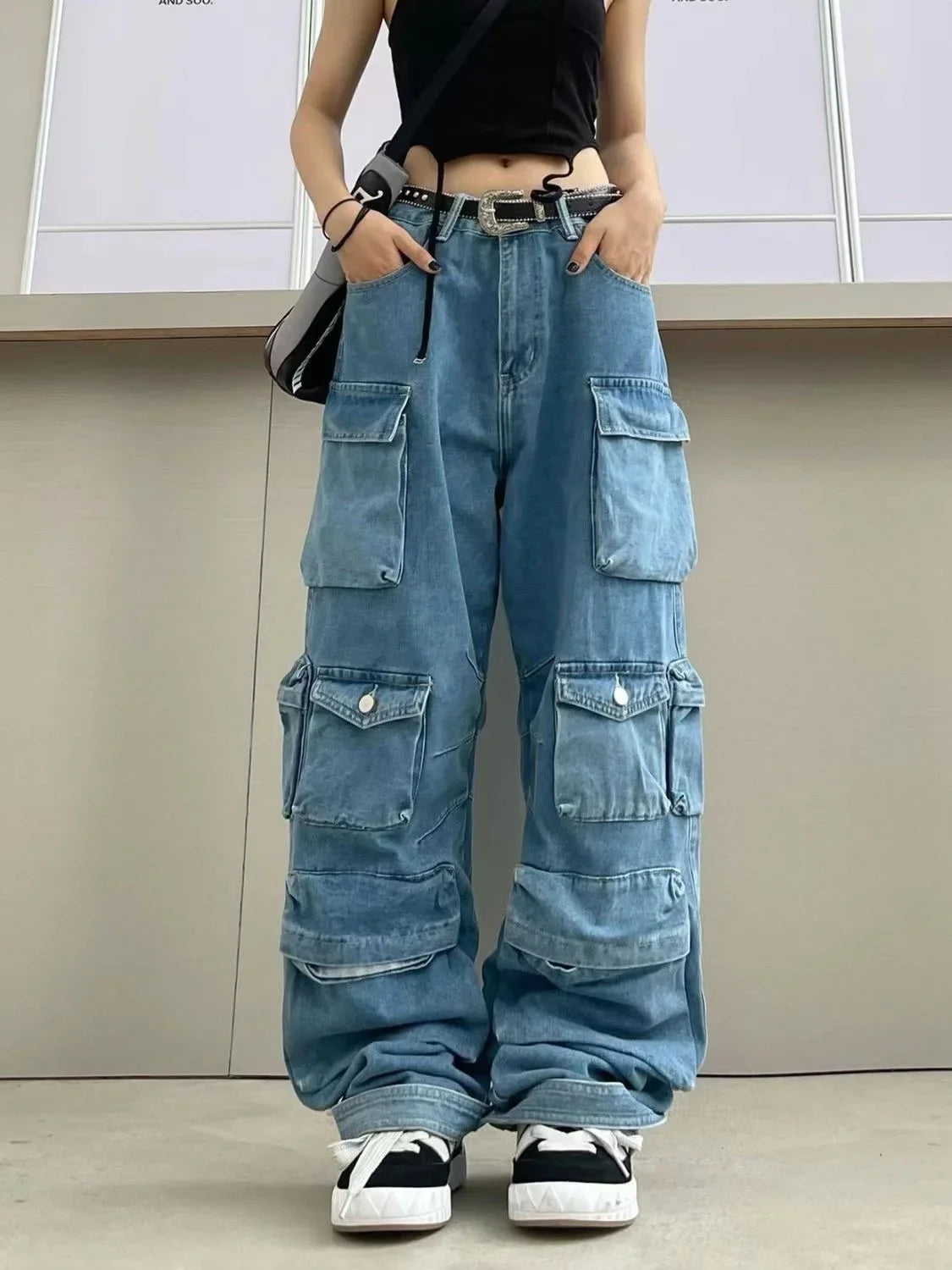 Y2K Cargo Pocket Jeans