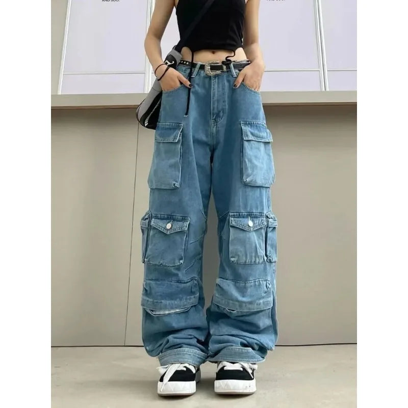 Y2K Cargo Pocket Jeans