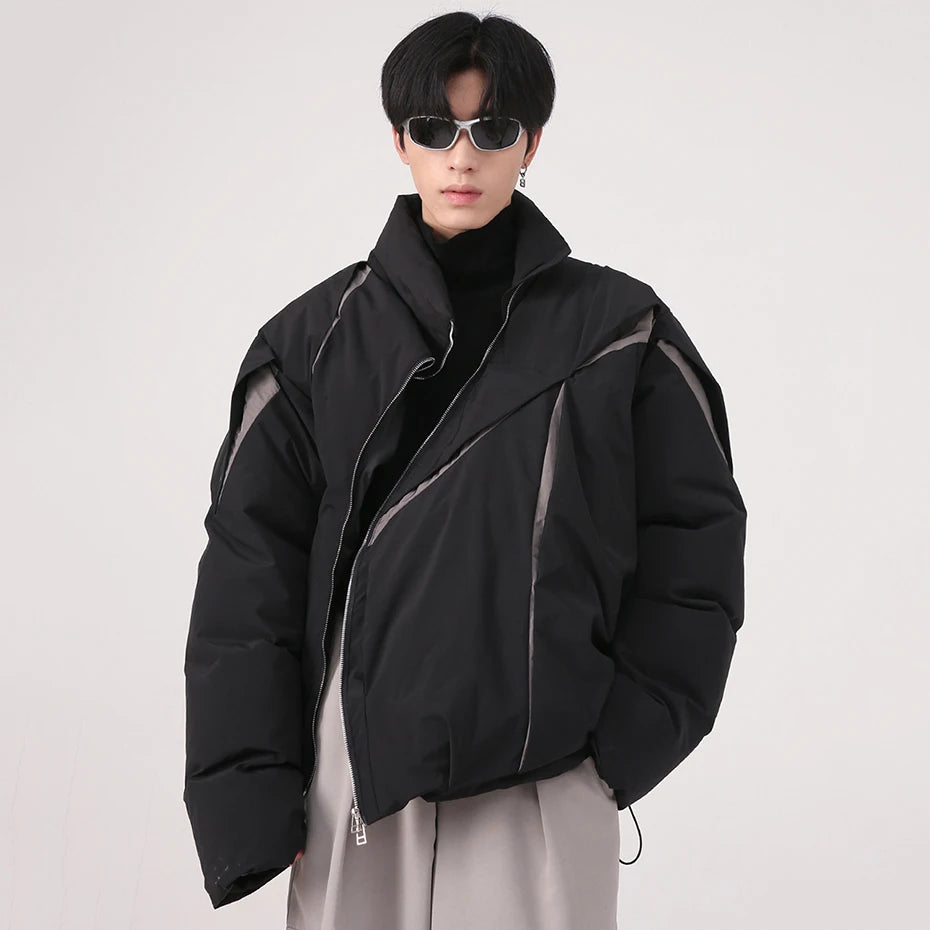 Y2K "Carved Apart" Padded Coat