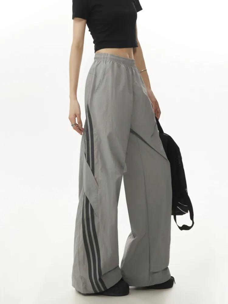 Y2K Casual Baggy Paratrooper Trousers