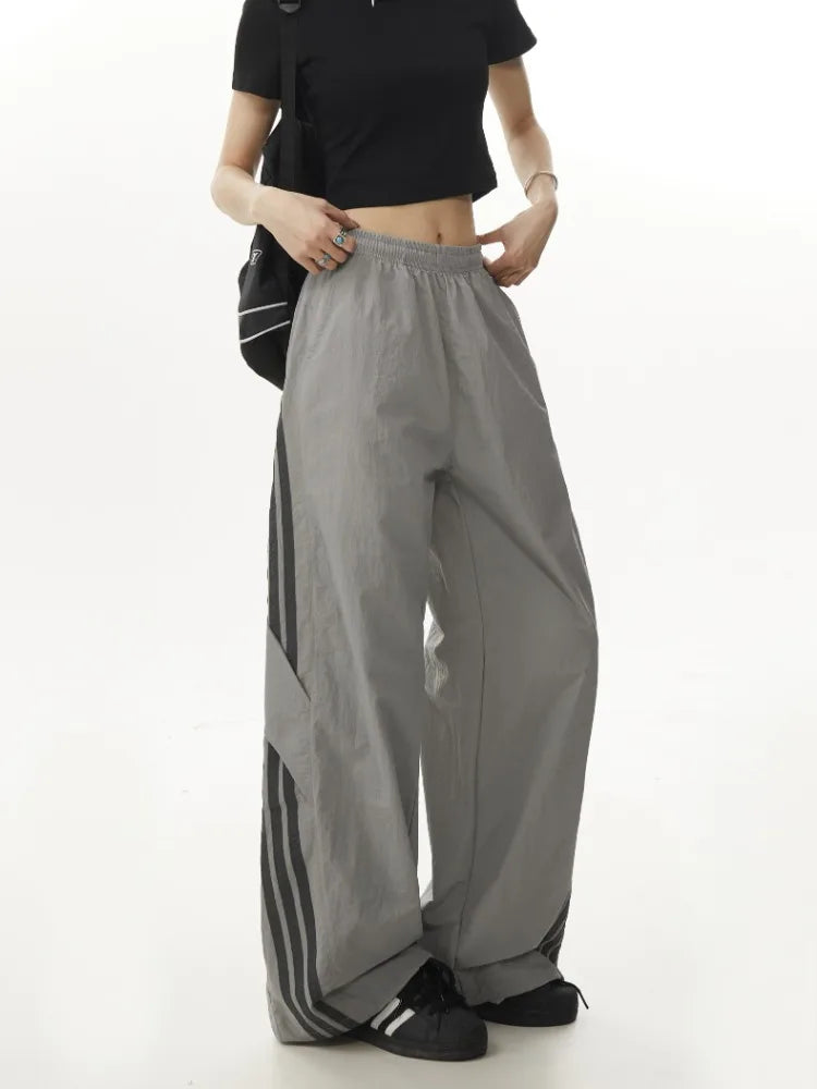 Y2K Casual Baggy Paratrooper Trousers