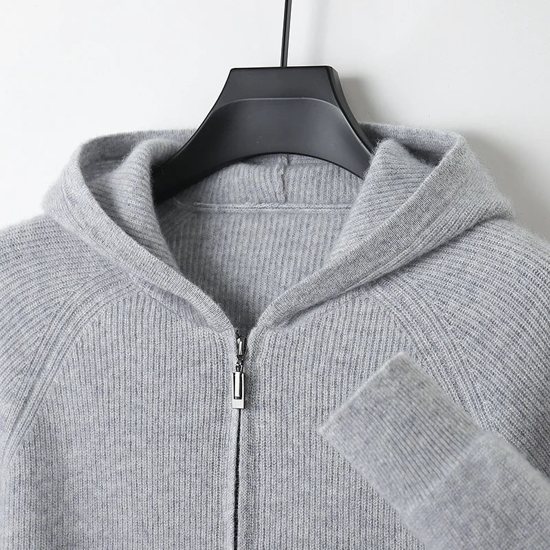 Y2K Casual Long Sleeve Hooded Cardigan