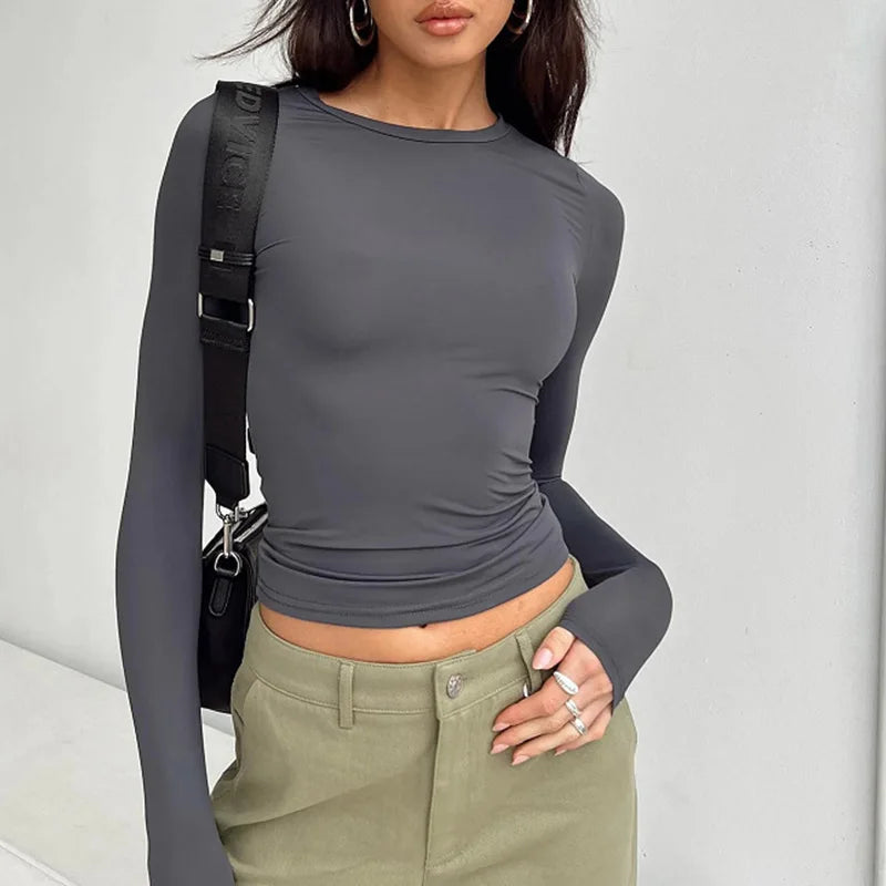 Y2K Casual Long Sleeve Top