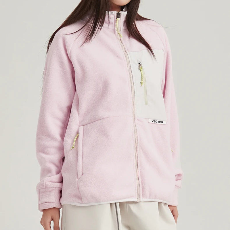 Y2K Contrast Fleece Jacket