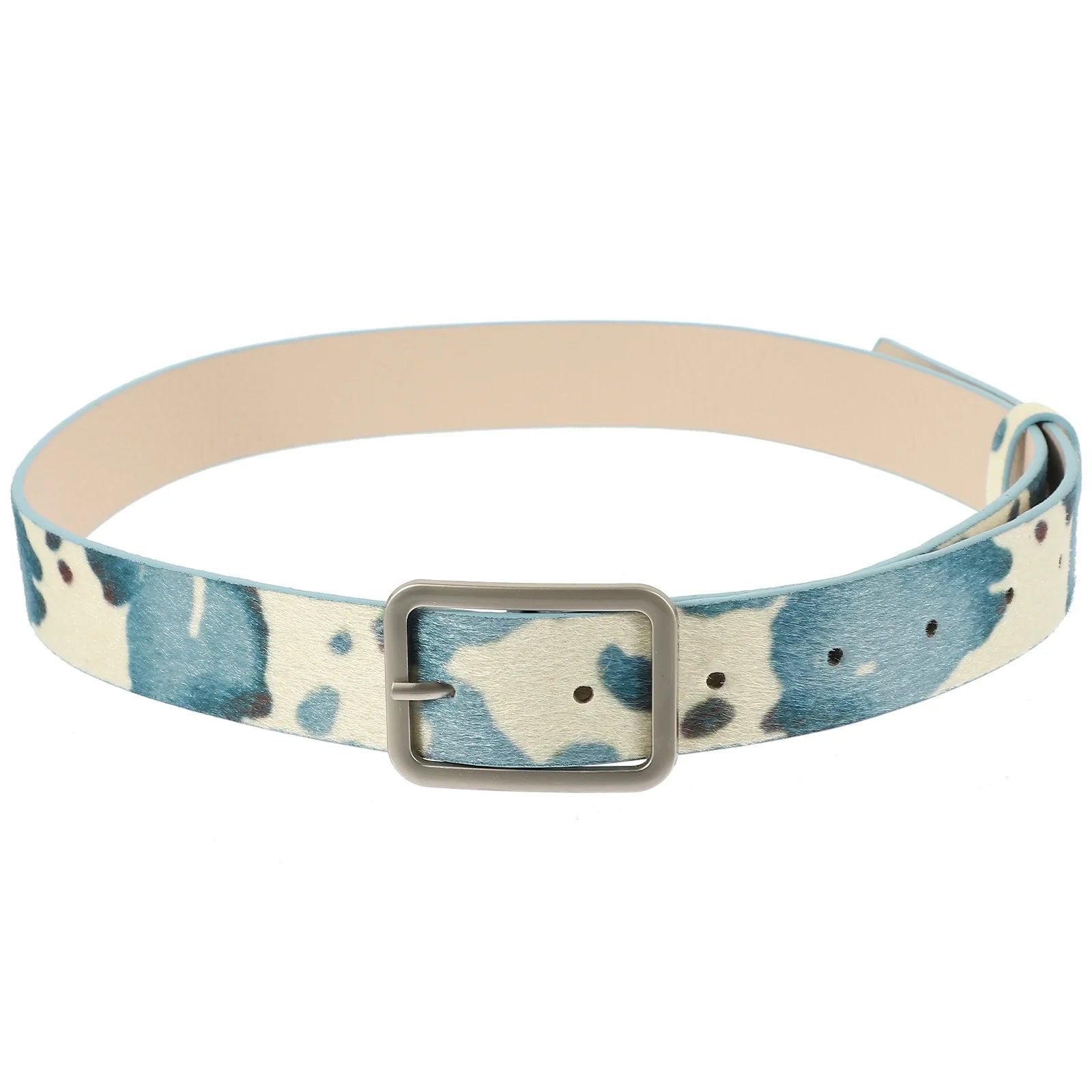 Y2K Cow Print Pu Belt