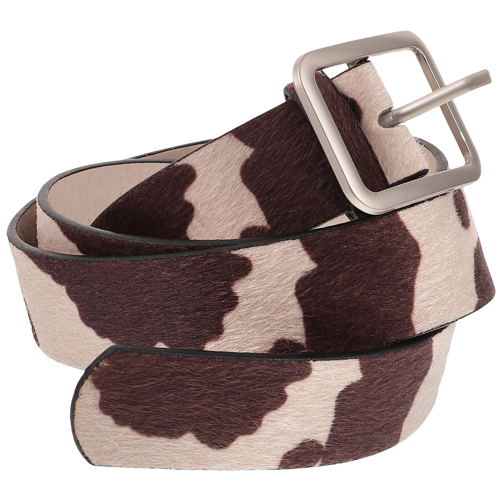 Y2K Cow Print Pu Belt