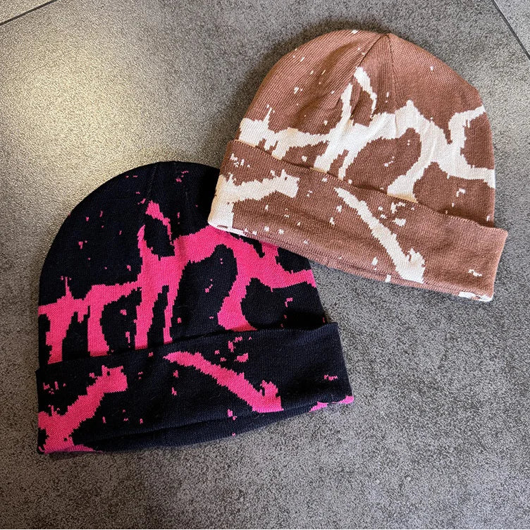 Y2K Cracked Symbiote Graphic Beanie