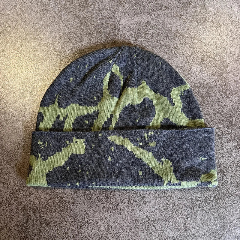 Y2K Cracked Symbiote Graphic Beanie