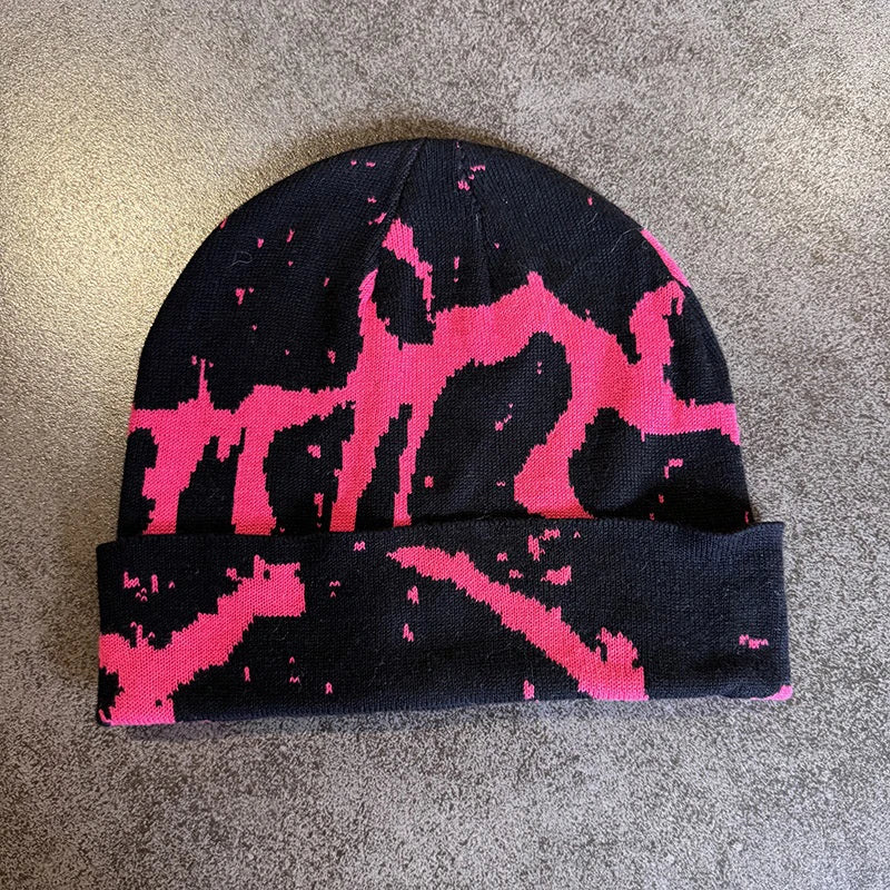 Y2K Cracked Symbiote Graphic Beanie