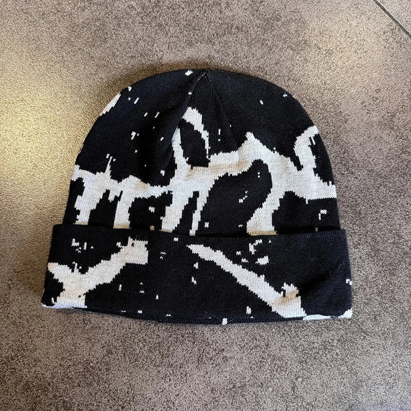 Y2K Cracked Symbiote Graphic Beanie