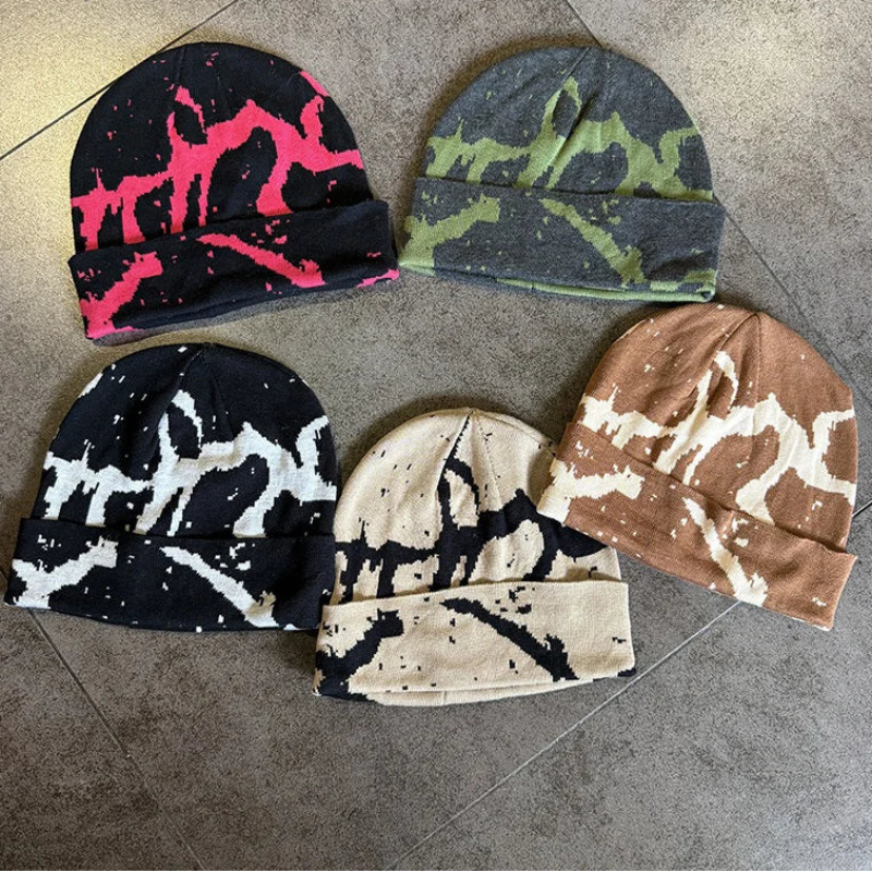 Y2K Cracked Symbiote Graphic Beanie