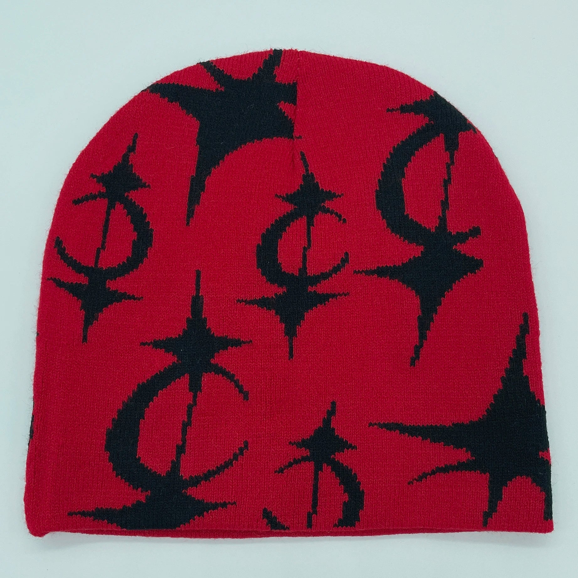 Y2K Crescent Star Beanie