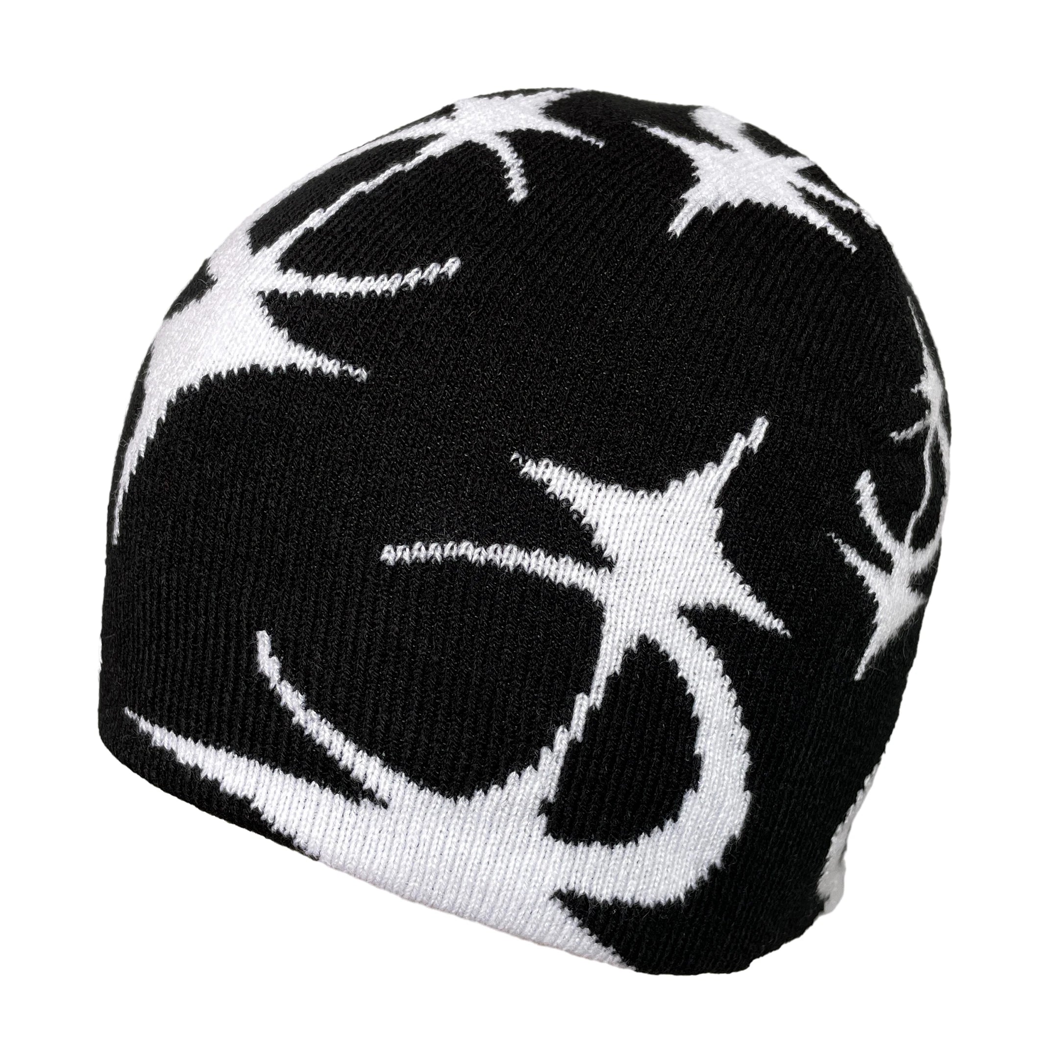 Y2K Crescent Star Beanie