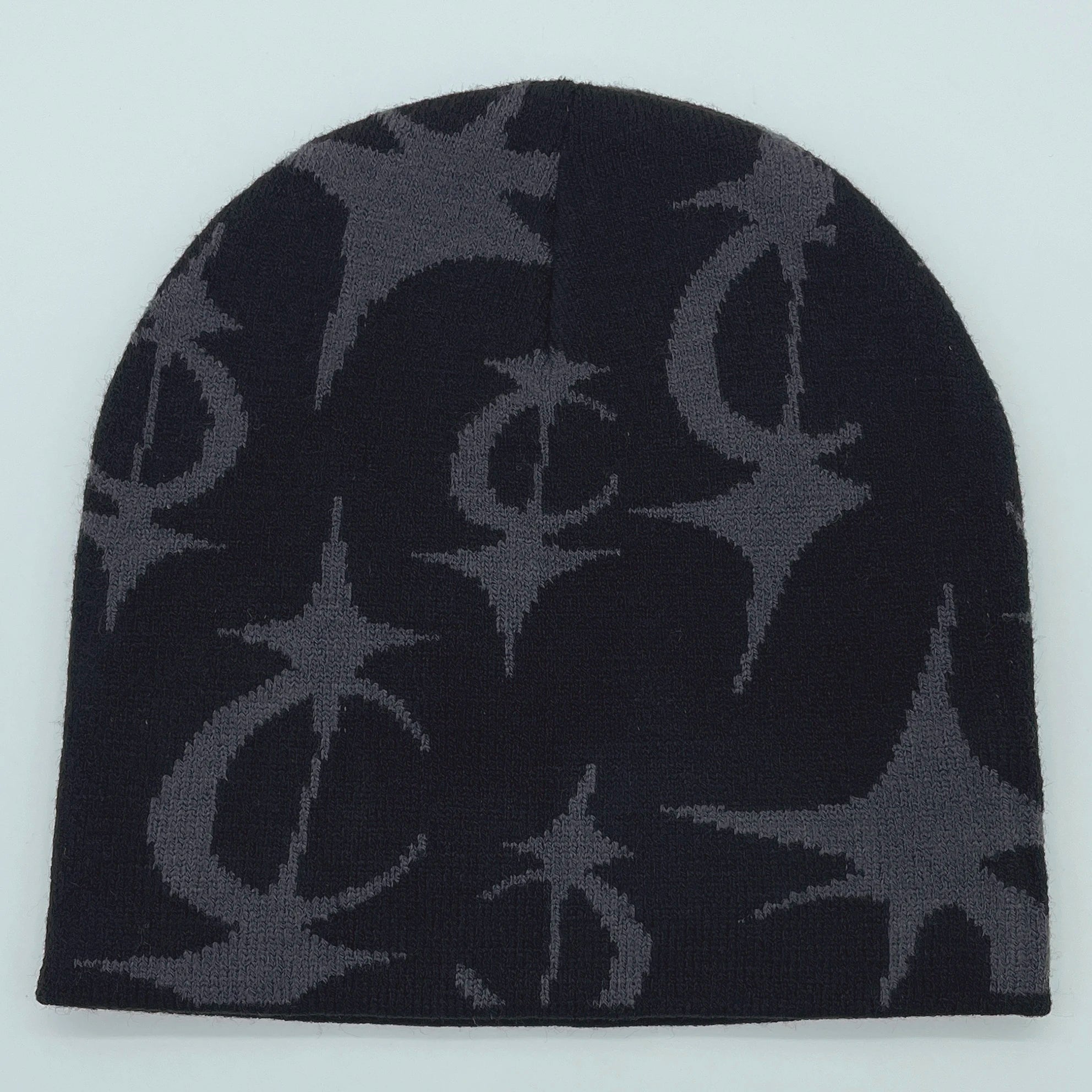 Y2K Crescent Star Beanie