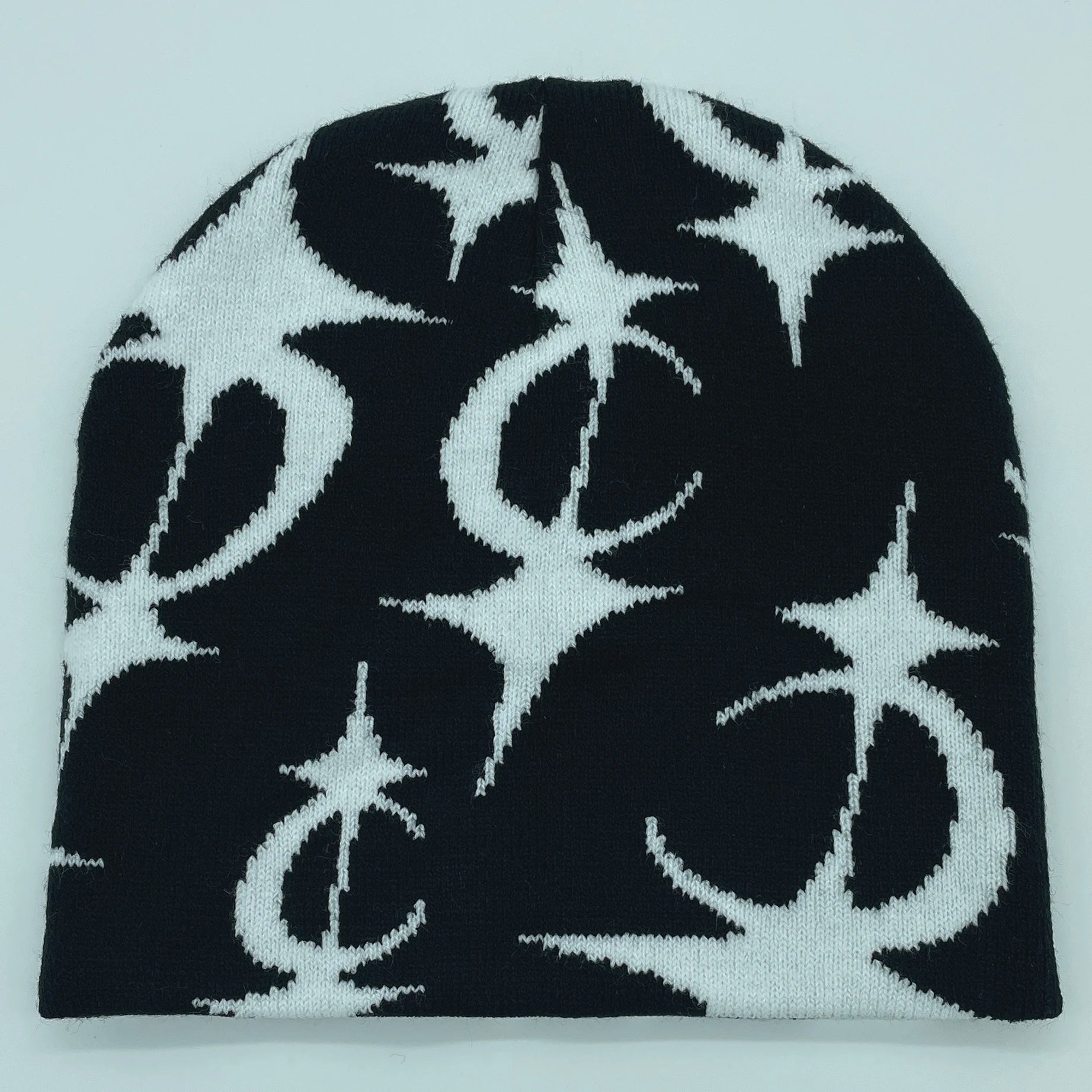 Y2K Crescent Star Beanie