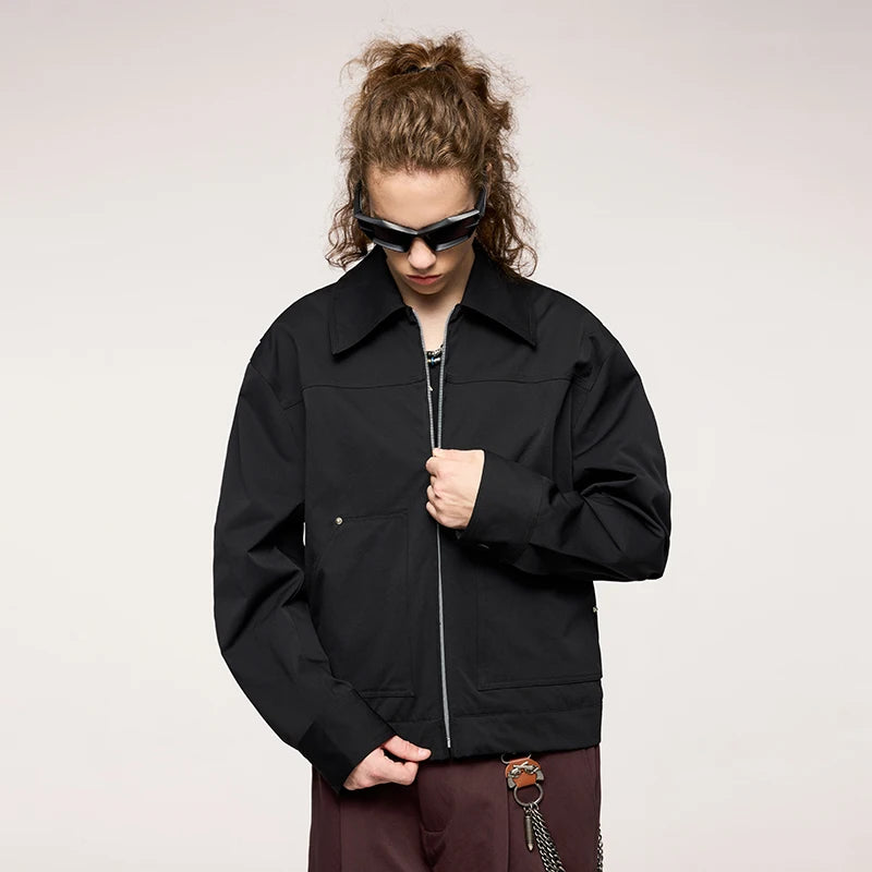 Y2K Cropped Cargo Jacket