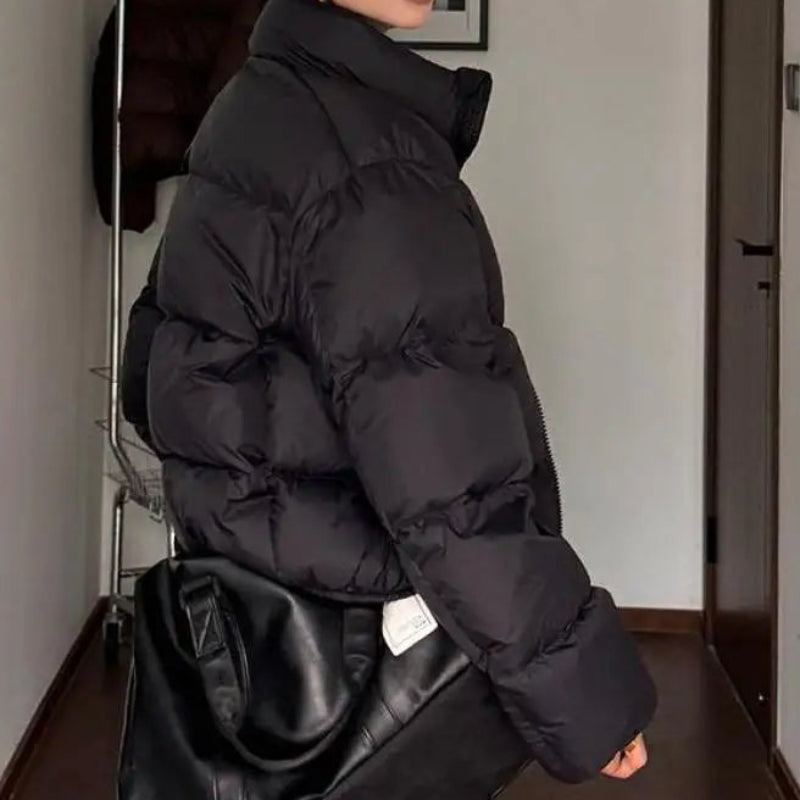 Y2K Cropped Womens Padded Puffer Jacket