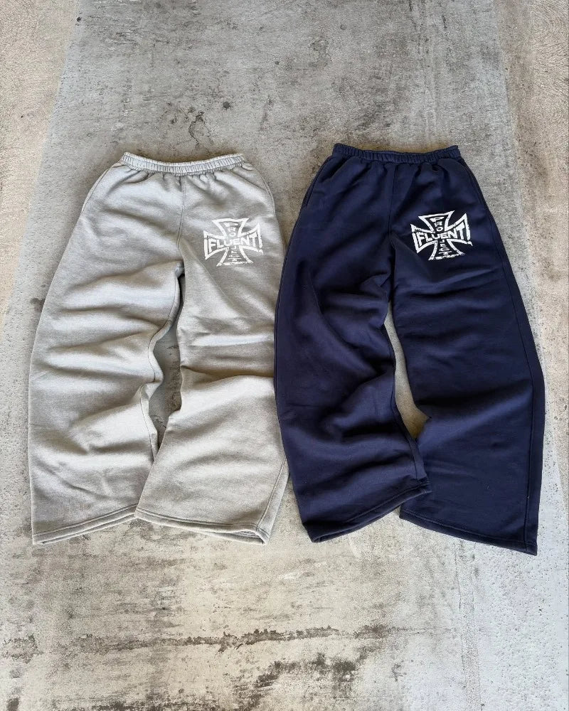 Y2K Cross Straight Leg Sweatpant Joggers