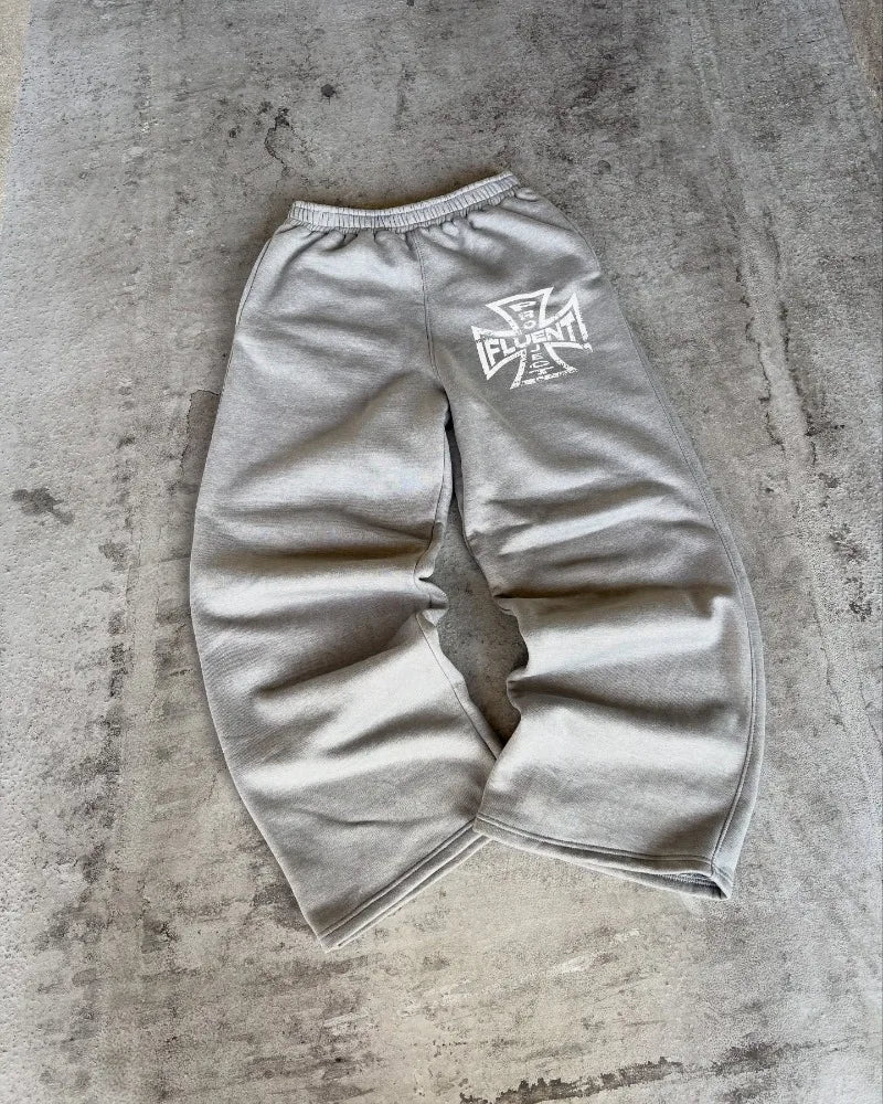 Y2K Cross Straight Leg Sweatpant Joggers